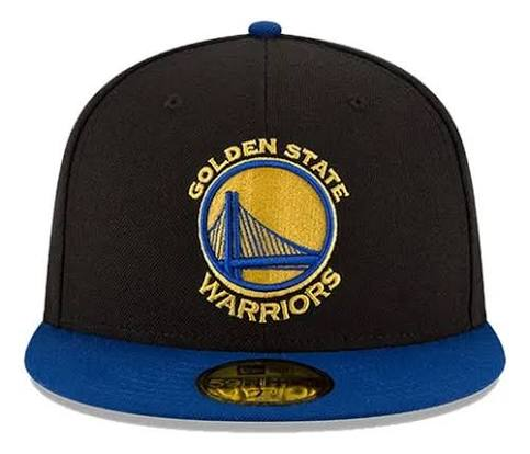 Golden State Warriors New Era Official Team Color 2Tone 59FIFTY Fitted Hat - Black/Royal