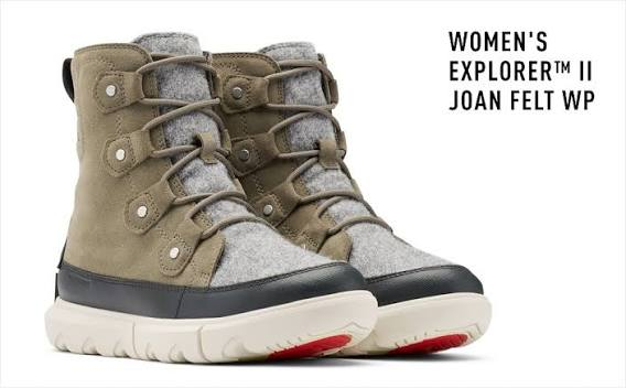 SOREL Woen's Explorer II Joan Felt Waterproof Boot