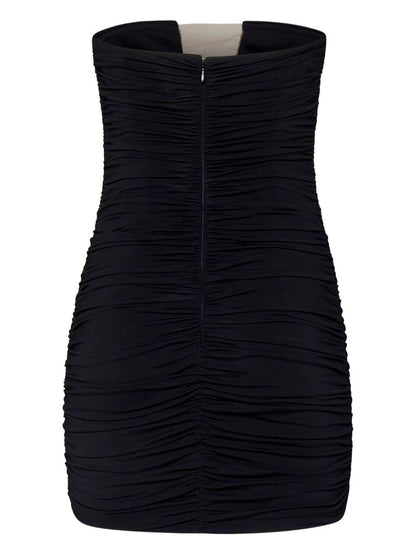 Mini Dress Black Viscose