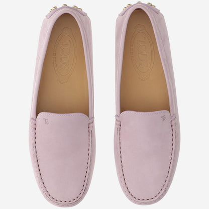 Suede Rubber-Soled Loafers