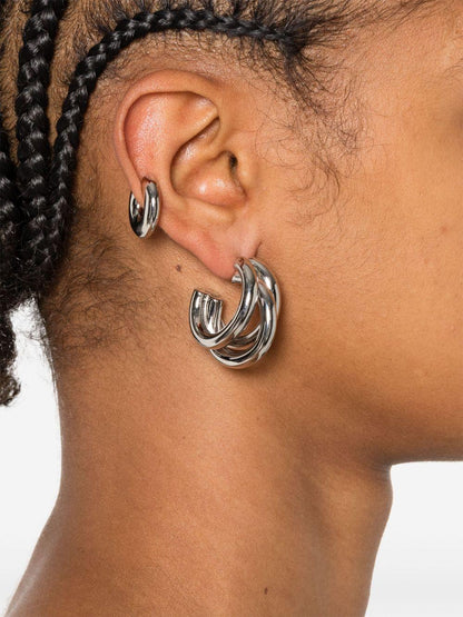 Earrings With Half-Circle Silhouette