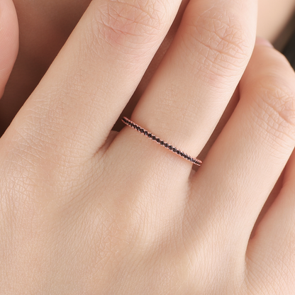 Mint & Lily Black Diamond Eternity Stacking Ring