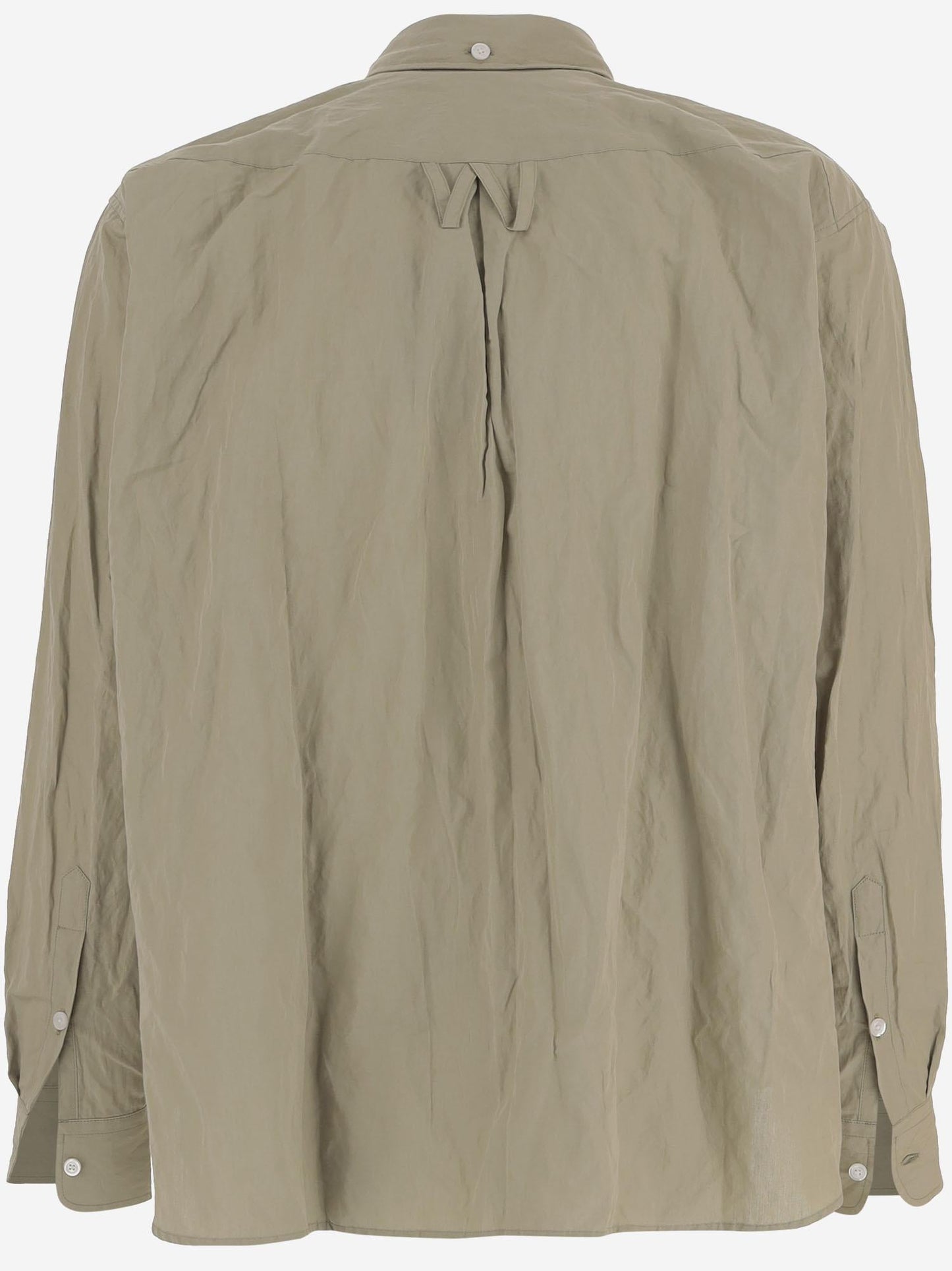 Shirt Cotton-Blend Khaki
