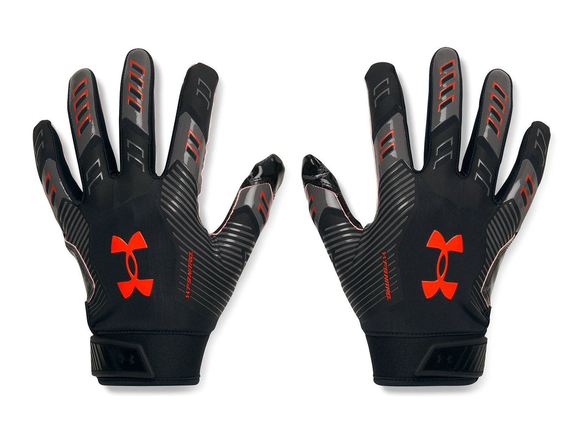Under Armour Men's Limited Edition F9 Nitro Football Gloves - Black/Pheonix Fire