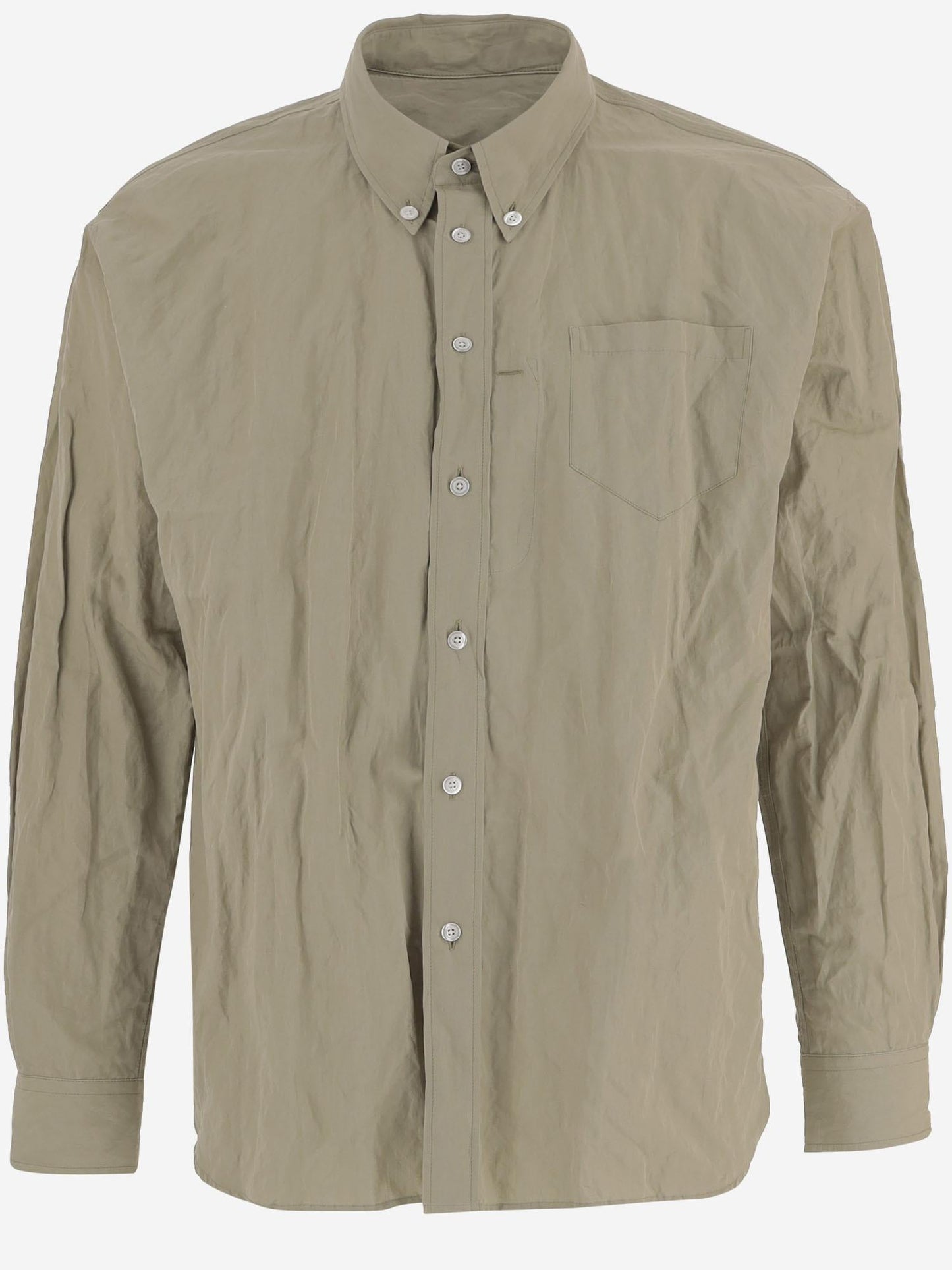 Shirt Cotton-Blend Khaki