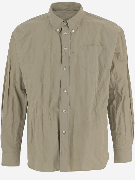 Shirt Cotton-Blend Khaki
