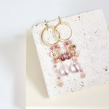 Iolite & Aquamarine Ammil Earrings