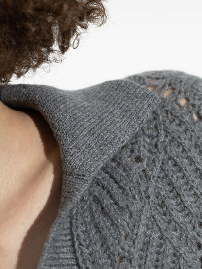 Polo Collar Cashmere Sweater