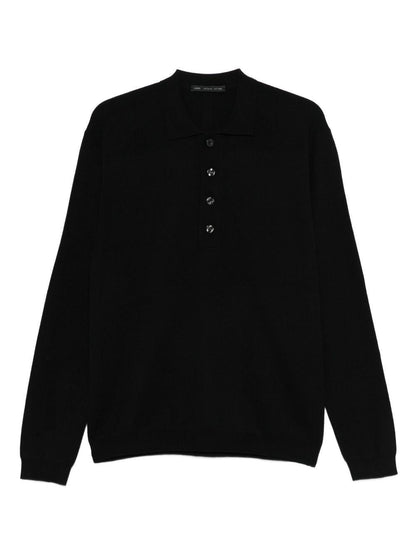 Sweater With Button Placket