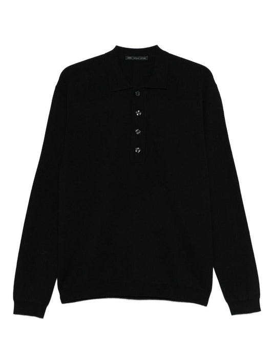 Sweater With Button Placket