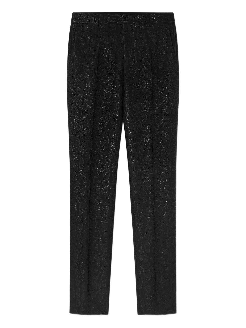 Jacquard Leopard Trousers