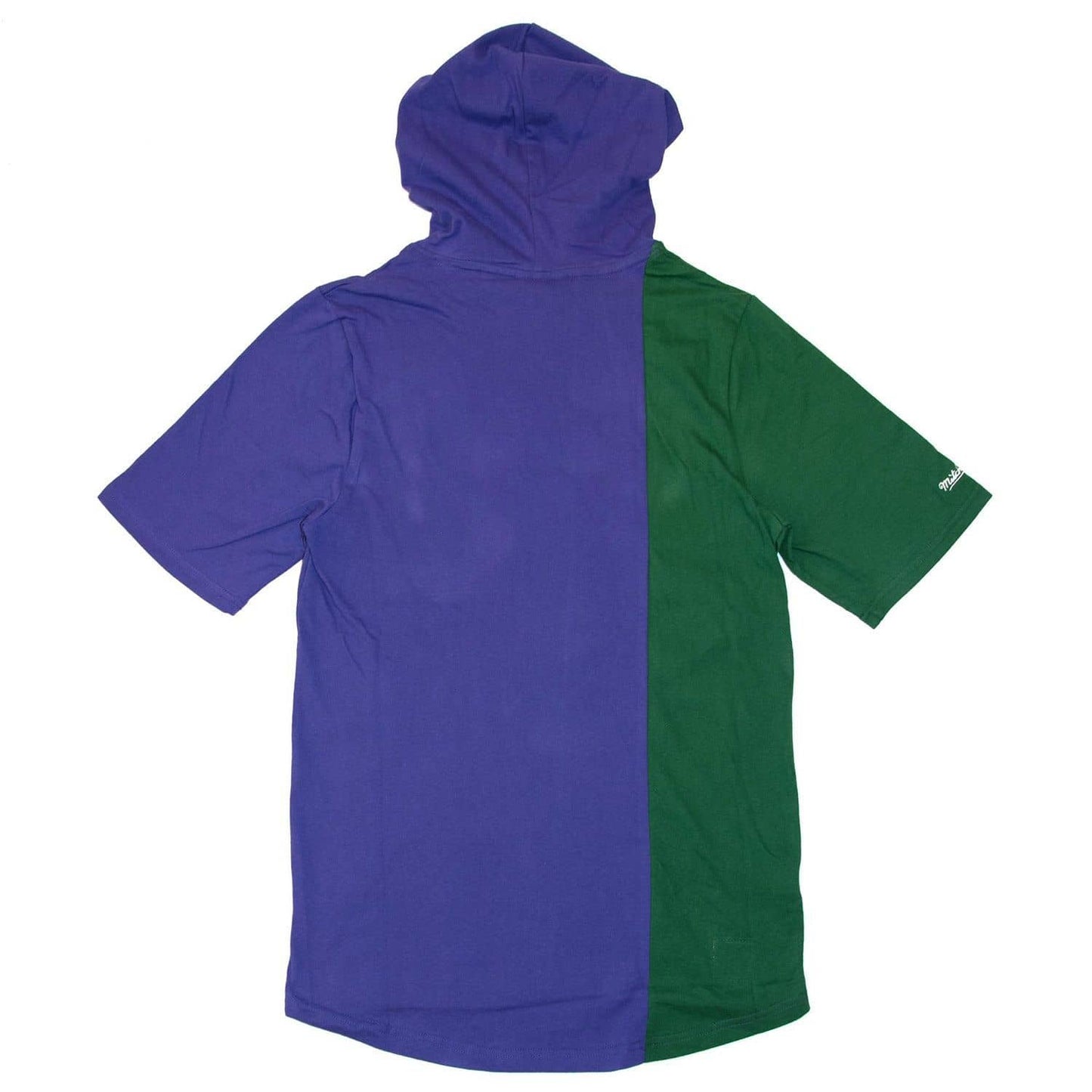 Mitchell & Ness Men's NBA Short Sleeve Split Hoody Milwaukee Bucks Hoodies