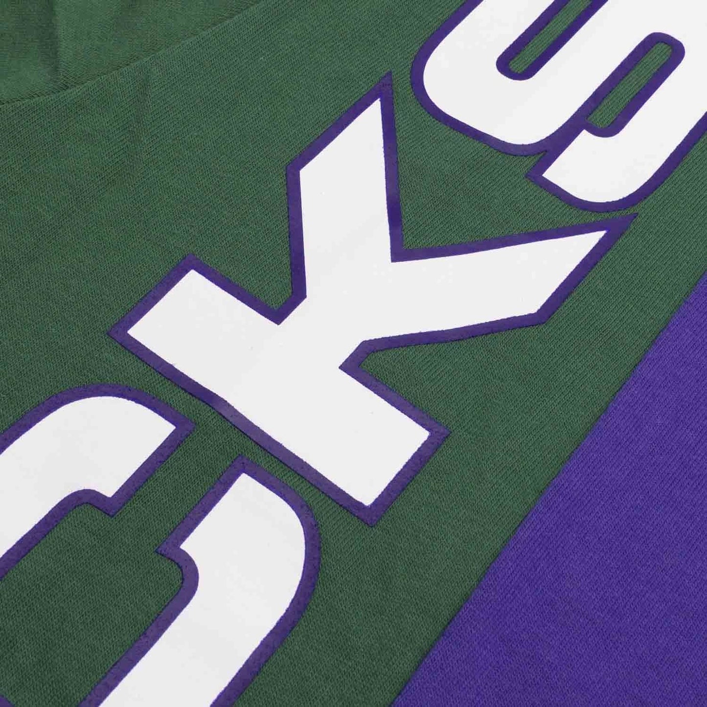 Mitchell & Ness Men's NBA Short Sleeve Split Hoody Milwaukee Bucks Hoodies
