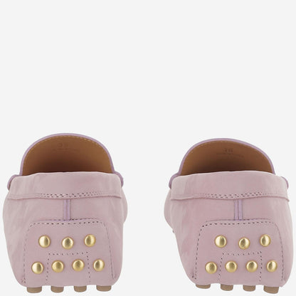 Suede Rubber-Soled Loafers