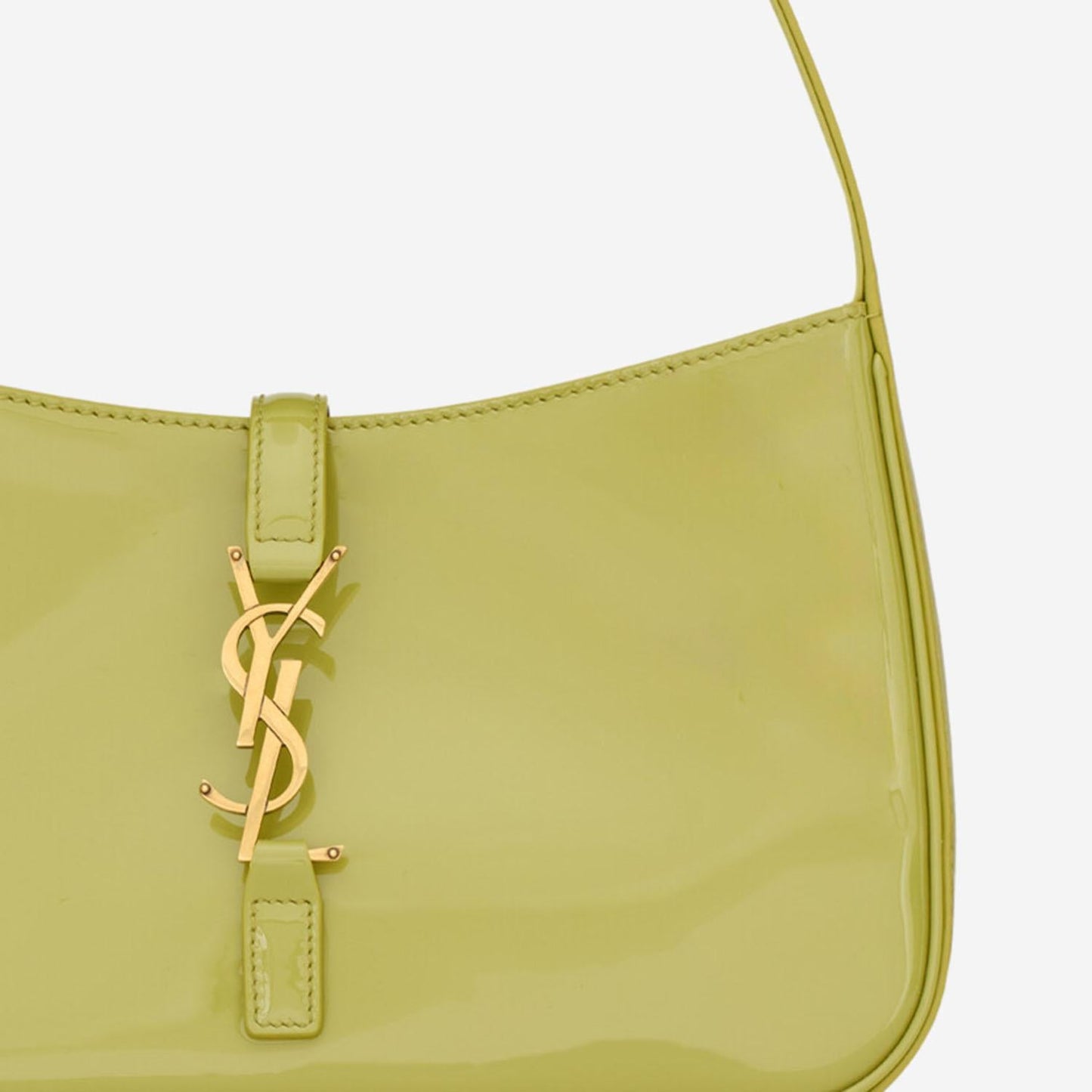 Leather Handbag Le 5 À 7 Light Green