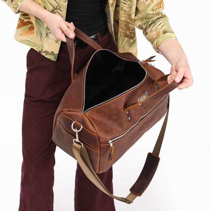 Luxury Leather Duffel Bag - Lifetime Leather Co