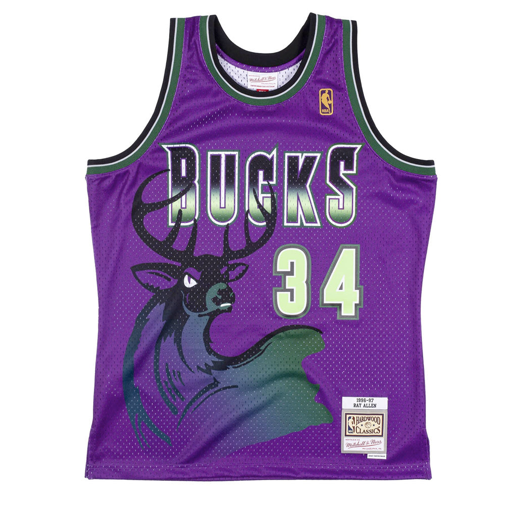 Mitchell & Ness Men's NBA Reload Swingman Jersey Bucks 1996 Ray Allen
