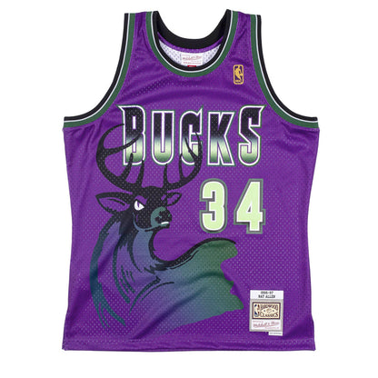 Mitchell & Ness Men's NBA Reload Swingman Jersey Bucks 1996 Ray Allen