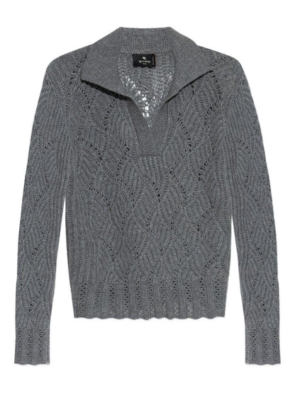 Polo Collar Cashmere Sweater
