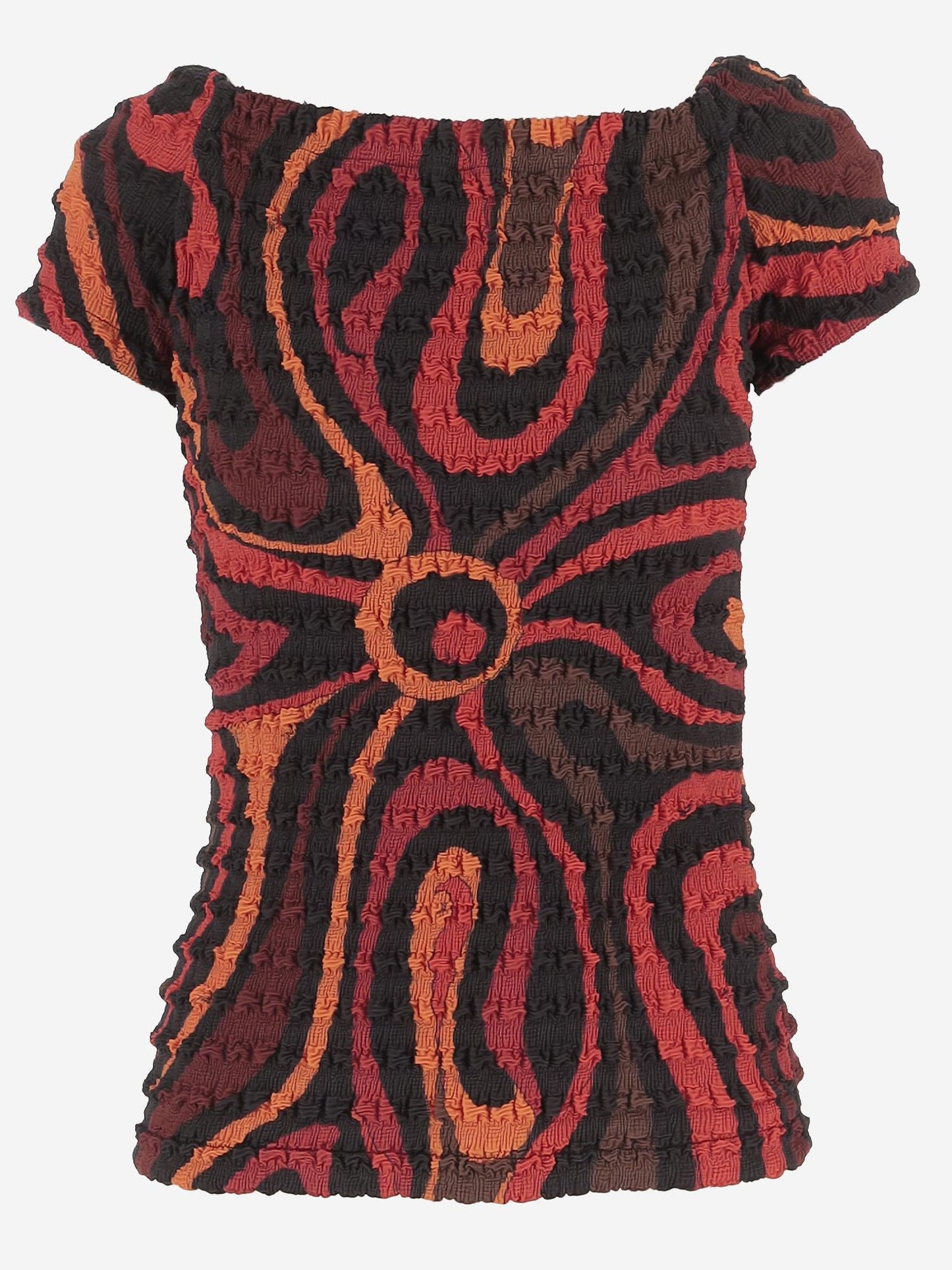 Top in Crinkled Polyester