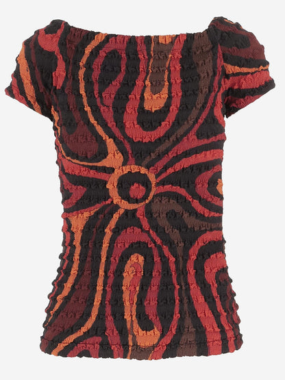 Top in Crinkled Polyester