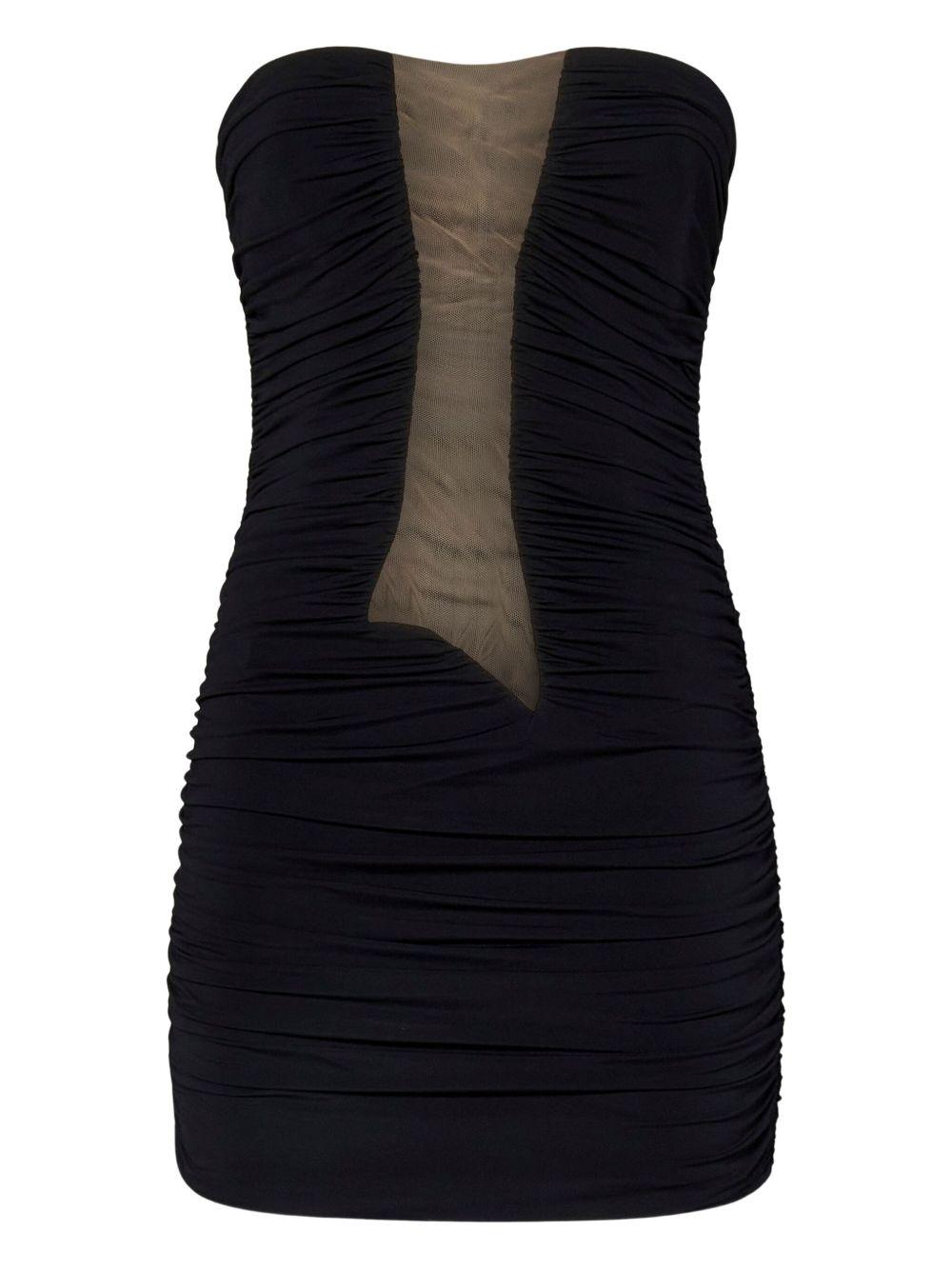 Mini Dress Black Viscose