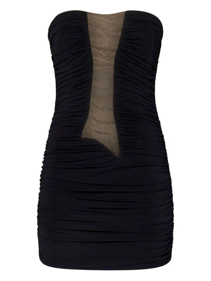 Mini Dress Black Viscose