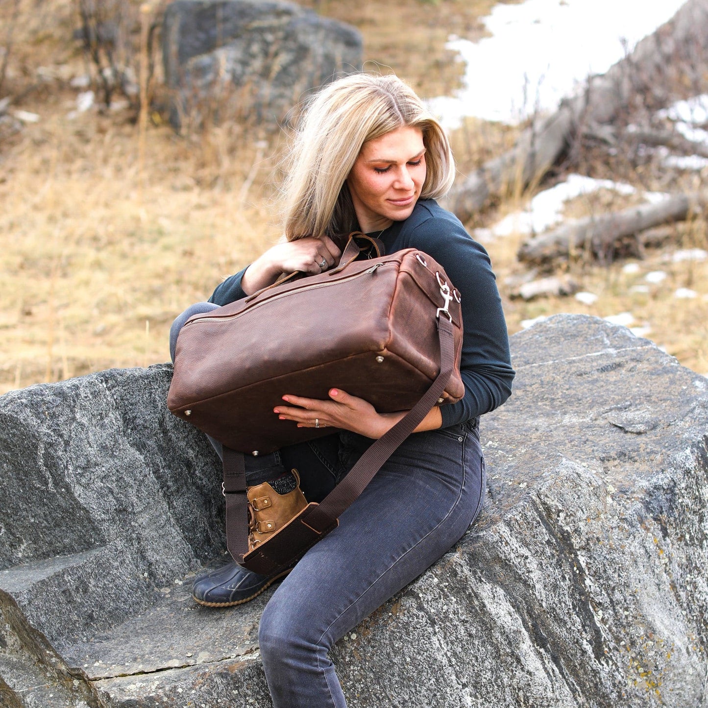 Luxury Leather Duffel Bag - Lifetime Leather Co