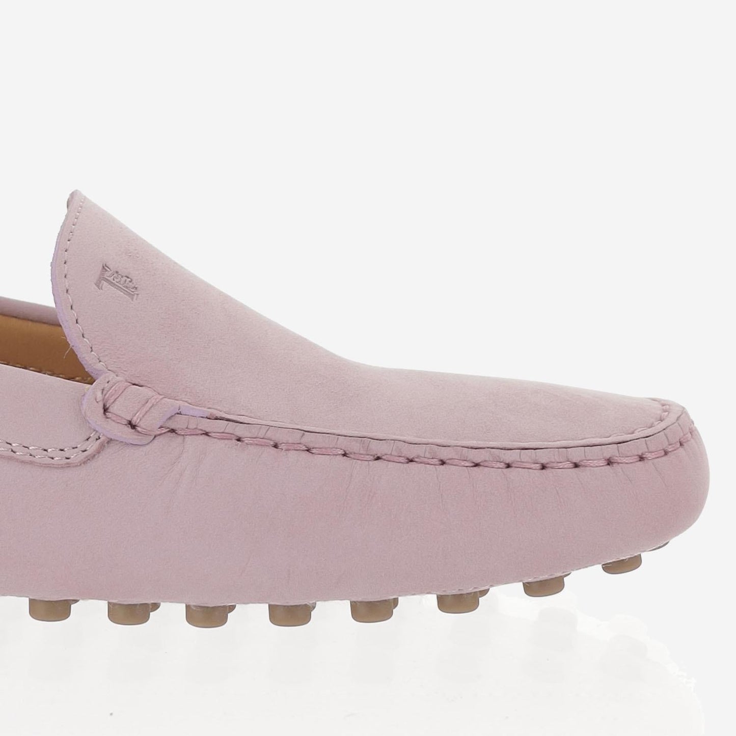 Suede Rubber-Soled Loafers