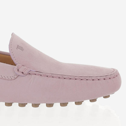 Suede Rubber-Soled Loafers