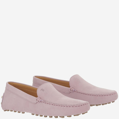 Suede Rubber-Soled Loafers