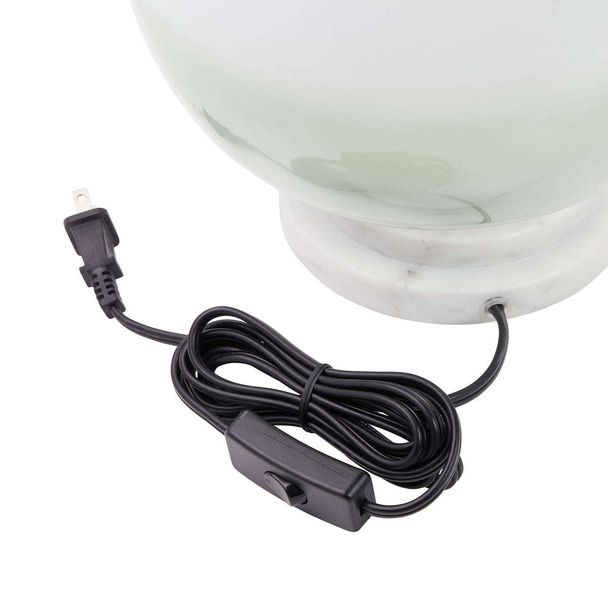 River of Goods 13" H Emily White and Green Ombre Stacked Base Globe Shade Accent Lamp