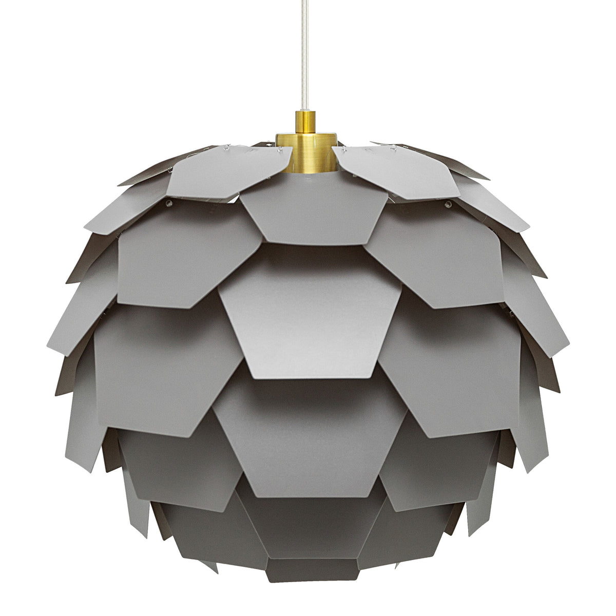 River of Goods 14.5" W Katya Round Glam Pendant Light with Brushed Gold Canopy