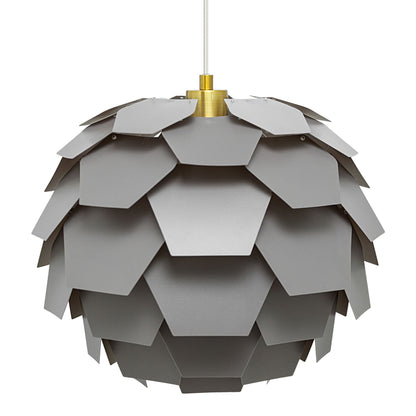 River of Goods 14.5" W Katya Round Glam Pendant Light with Brushed Gold Canopy