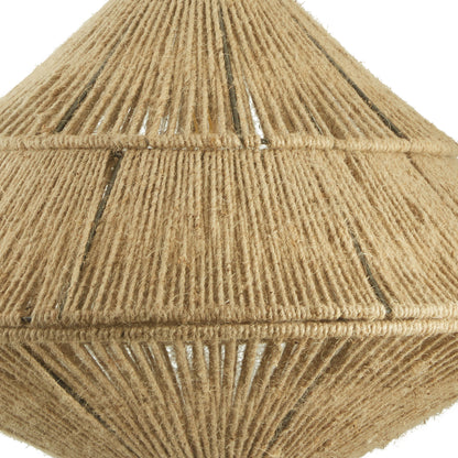 River of Goods 22" W 1-Light Morris Metal and Jute Pendant