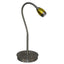 Brushed Nickel With Gold Accented Head