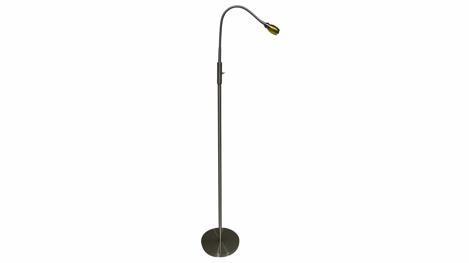 Brushed Nickel With Gold Accented Head-