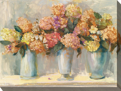 Spiced Hydrangeas  All Weather Outdoor Art