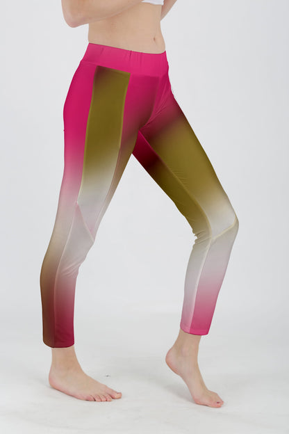 Pink Olive Ombre Print-