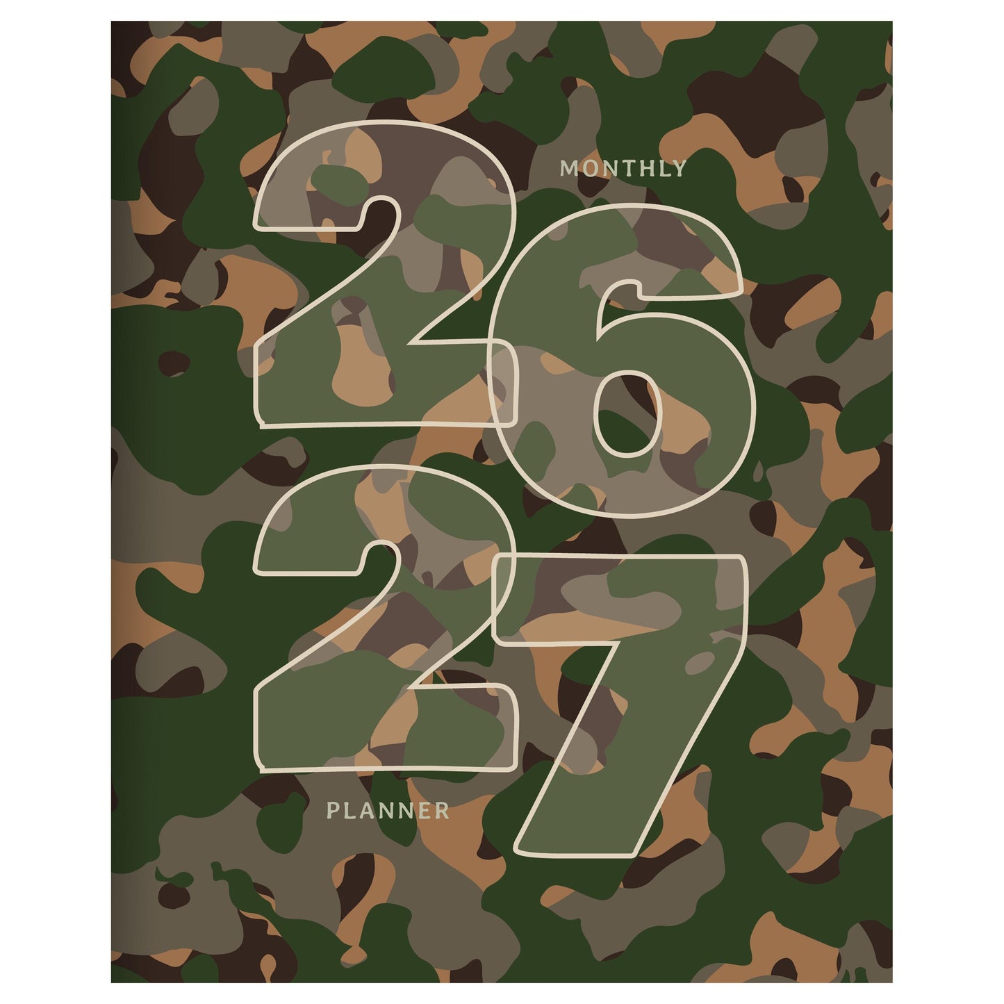 July 2026 - June 2027 Camo Monthly Planner