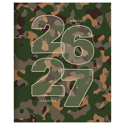 July 2026 - June 2027 Camo Monthly Planner