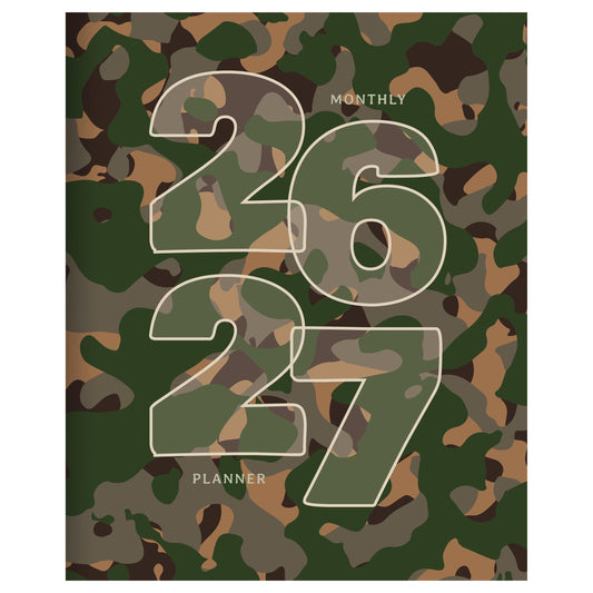 July 2026 - June 2027 Camo Monthly Planner