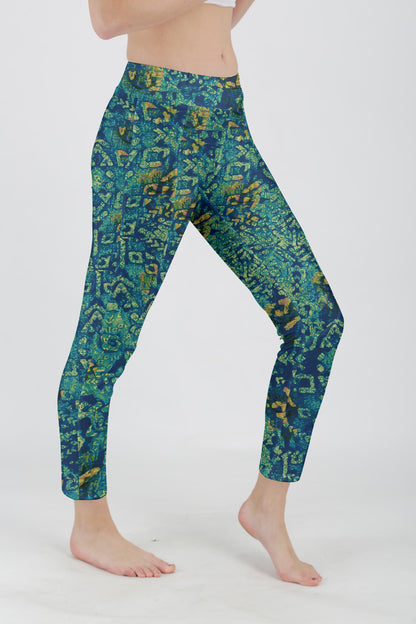Green Blue Abstract Print-