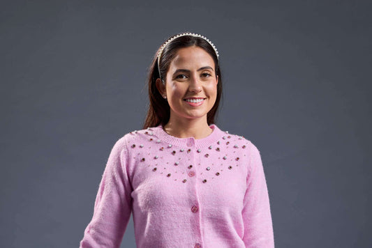 MiJN Beaded Chest Cardigan