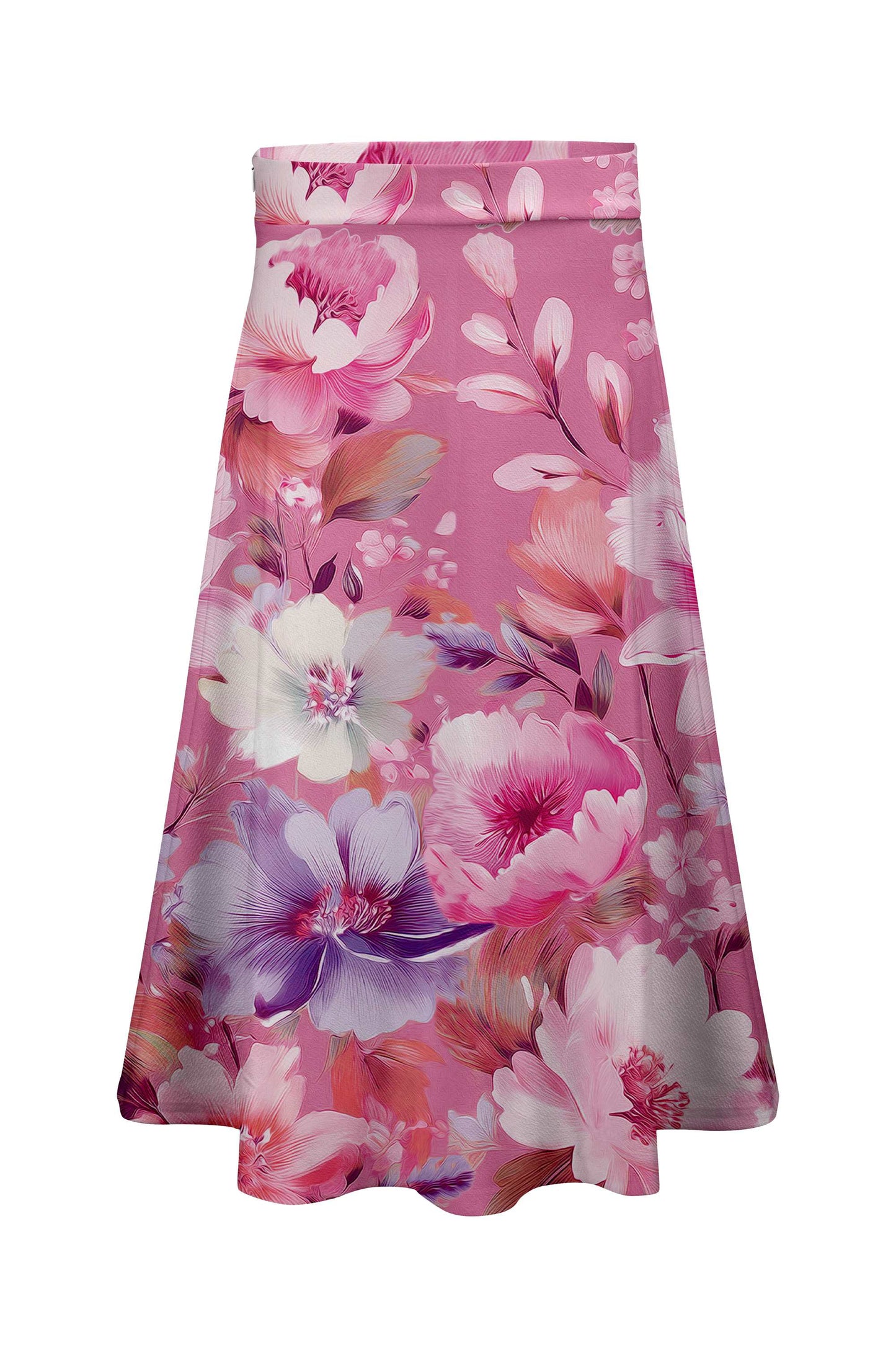 Pink Floral Watercolor Print-