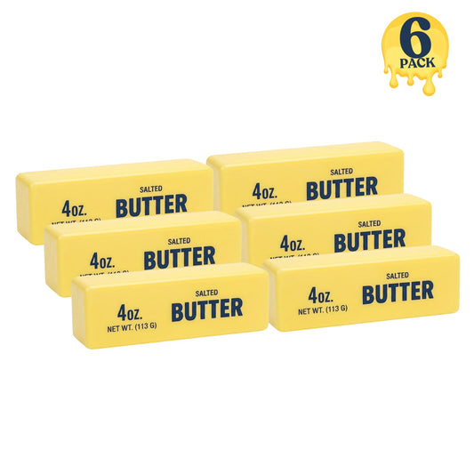 6-Pack Squishy Sensory Stress Relief Squeeze Toys - Butter