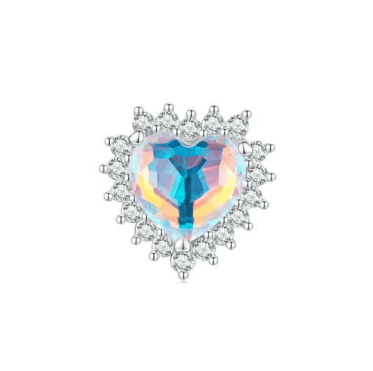 Sterling Silver Heart Statement Charm