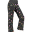 Black Multicolor Gemstone Print