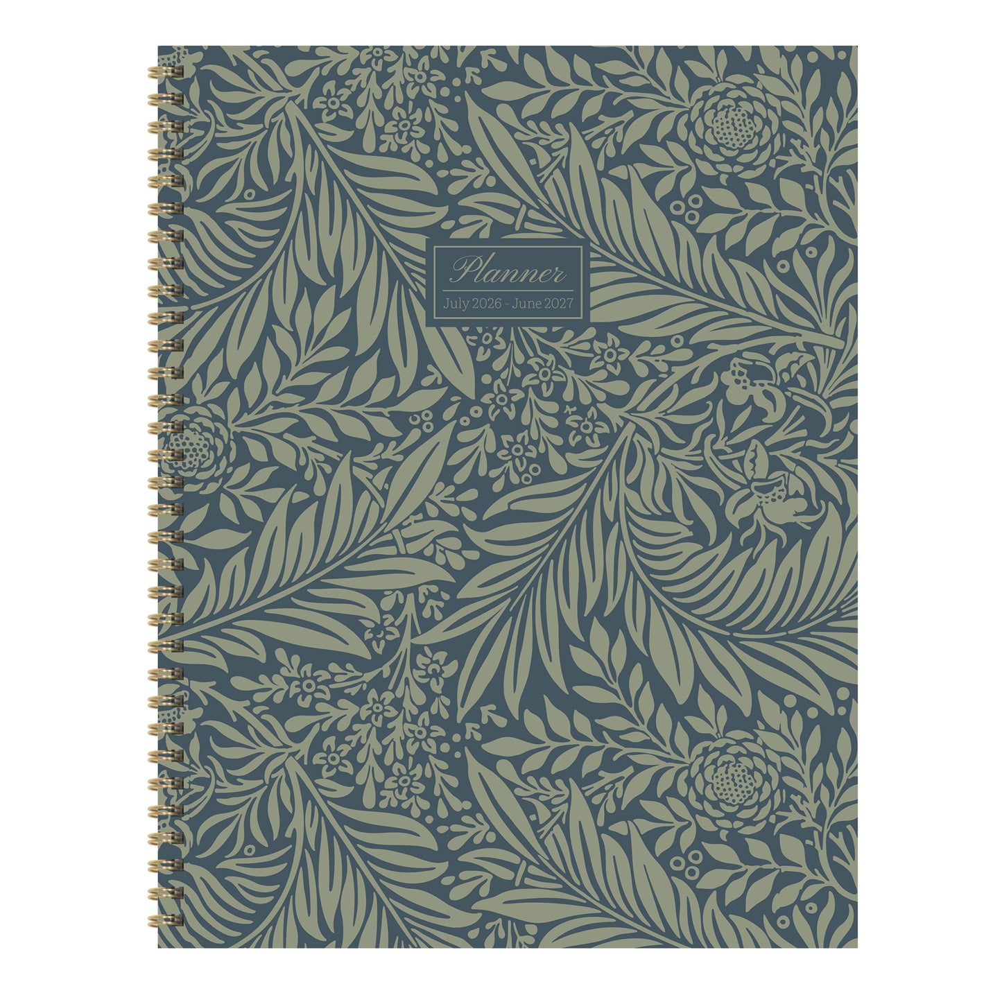 July 2026 - June 2027 Leaf Motif Weekly Monthly Planner