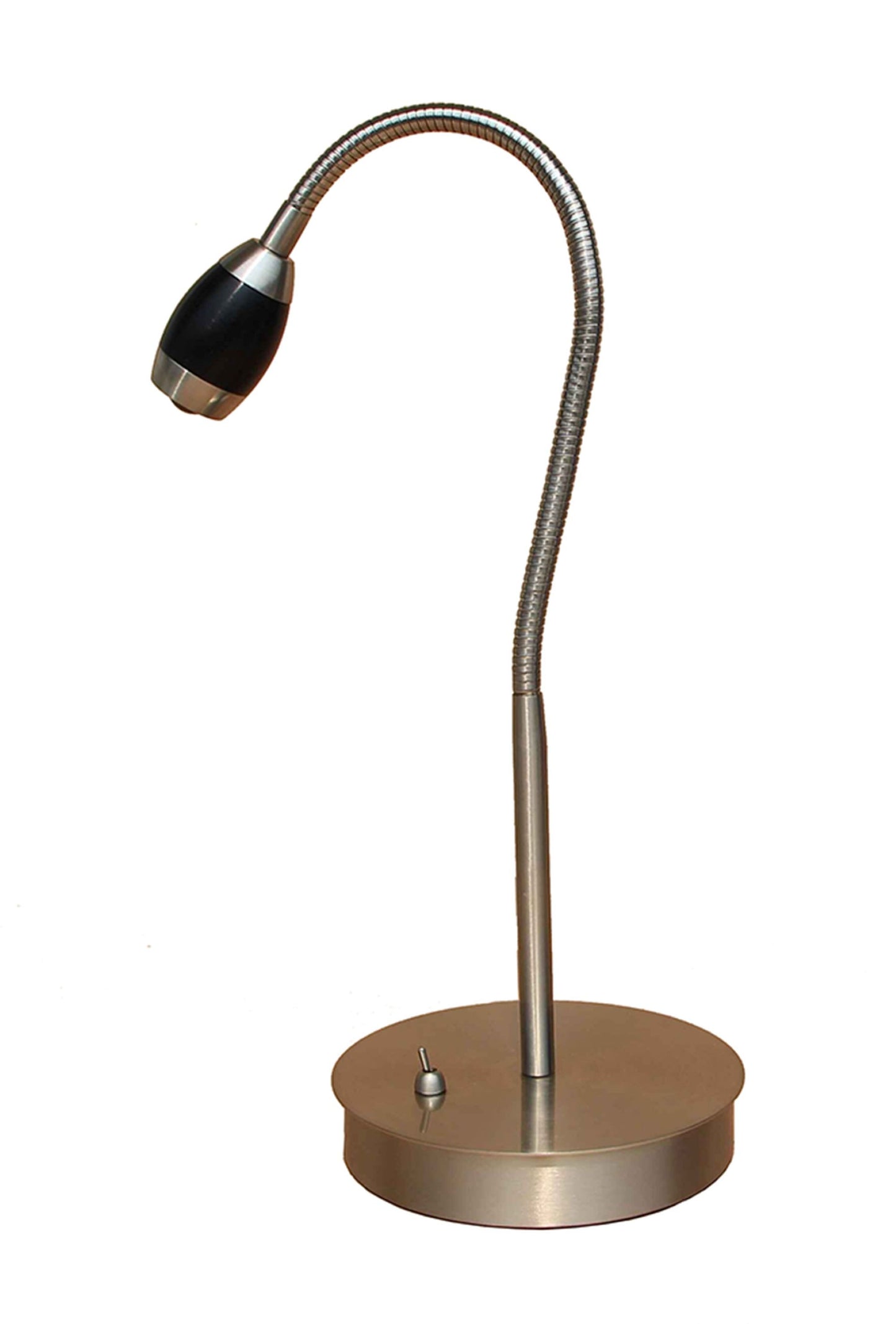 Brushed Nickel With Black Accented Head-